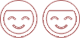 ペアの笑顔