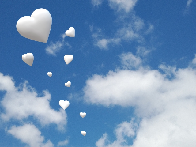青空のもと結婚式のイメージ